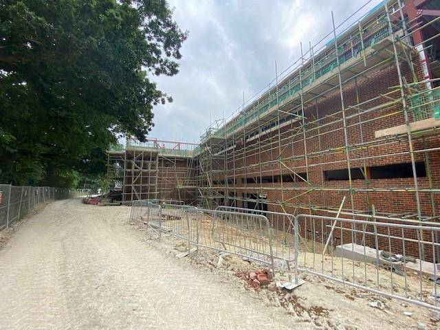Scaffolding work: Headington Girls School, Oxford
